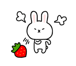 Rabbit Strawberry 4 sticker #7368358