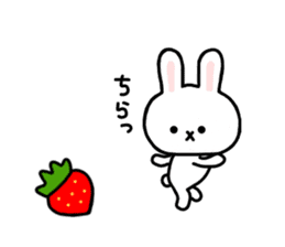 Rabbit Strawberry 4 sticker #7368359