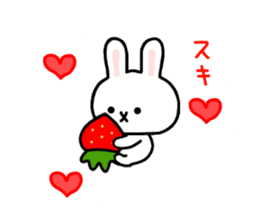 Rabbit Strawberry 4 sticker #7368360