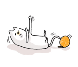 He is like a cat. sticker #7368406