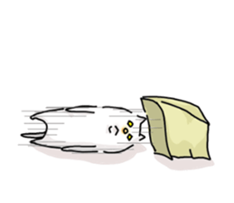 He is like a cat. sticker #7368409