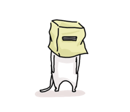 He is like a cat. sticker #7368413