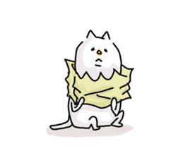 He is like a cat. sticker #7368415