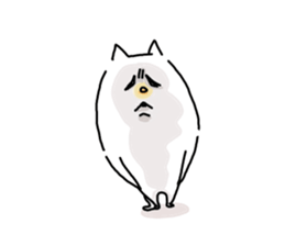 He is like a cat. sticker #7368421