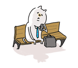 He is like a cat. sticker #7368422