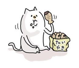 He is like a cat. sticker #7368427