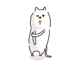 He is like a cat. sticker #7368430