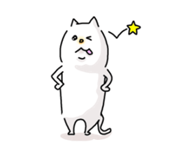 He is like a cat. sticker #7368431