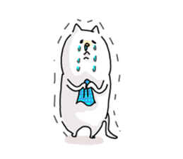 He is like a cat. sticker #7368433