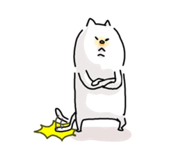 He is like a cat. sticker #7368434