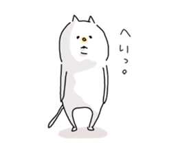 He is like a cat. sticker #7368438