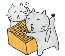 cat and igo sticker #7368583