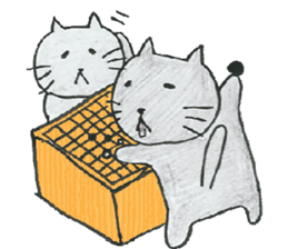 cat and igo sticker #7368583