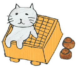 cat and igo sticker #7368593