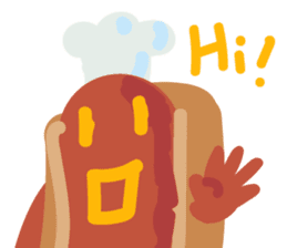 Strange hot dog sticker #7368694