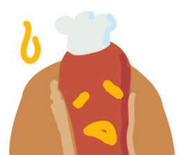 Strange hot dog sticker #7368695