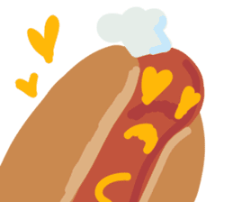 Strange hot dog sticker #7368697