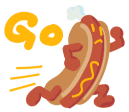 Strange hot dog sticker #7368698