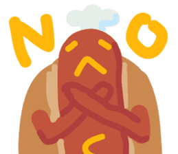 Strange hot dog sticker #7368699
