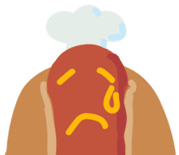 Strange hot dog sticker #7368700