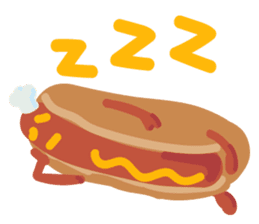 Strange hot dog sticker #7368702