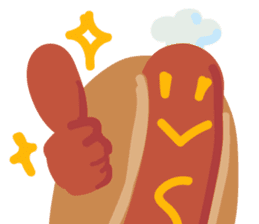Strange hot dog sticker #7368703