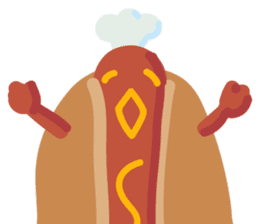 Strange hot dog sticker #7368704