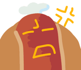 Strange hot dog sticker #7368705