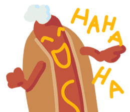 Strange hot dog sticker #7368706