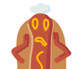 Strange hot dog sticker #7368707
