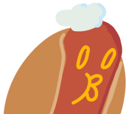 Strange hot dog sticker #7368708