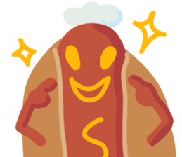Strange hot dog sticker #7368710
