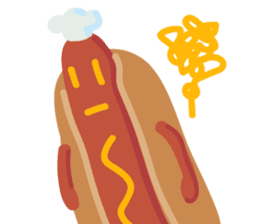 Strange hot dog sticker #7368712