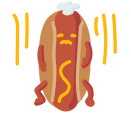 Strange hot dog sticker #7368714