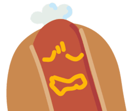 Strange hot dog sticker #7368715