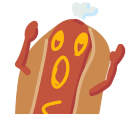 Strange hot dog sticker #7368717