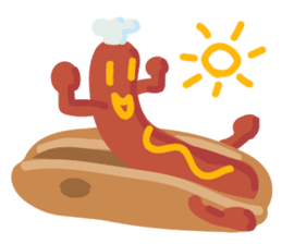 Strange hot dog sticker #7368718