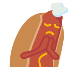 Strange hot dog sticker #7368722