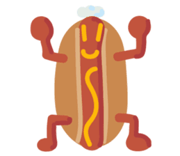 Strange hot dog sticker #7368724