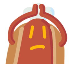 Strange hot dog sticker #7368728