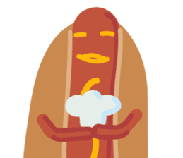 Strange hot dog sticker #7368730