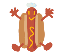 Strange hot dog sticker #7368731