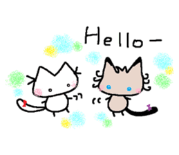 Kitten of a pretty heart (English ver.) sticker #7369094