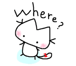 Kitten of a pretty heart (English ver.) sticker #7369096