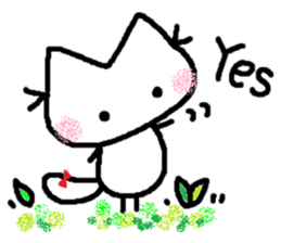Kitten of a pretty heart (English ver.) sticker #7369102