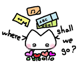 Kitten of a pretty heart (English ver.) sticker #7369111