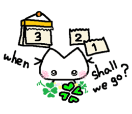 Kitten of a pretty heart (English ver.) sticker #7369112