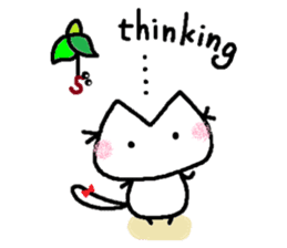 Kitten of a pretty heart (English ver.) sticker #7369113