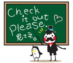 Mr. Moustache 2 Japanese and English sticker #7369615