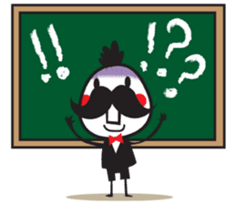 Mr. Moustache 2 Japanese and English sticker #7369650